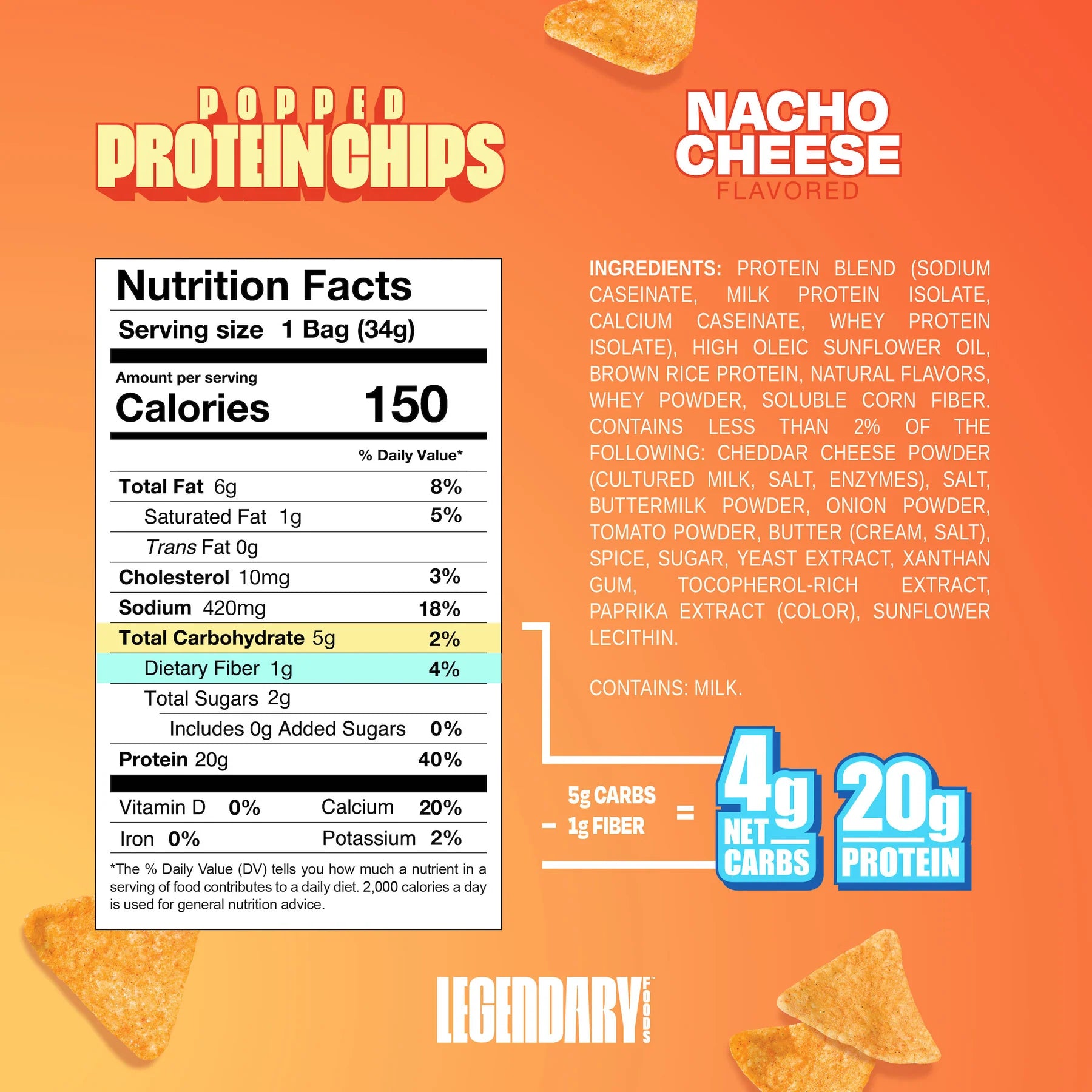 Legendary Popped Protein Chips