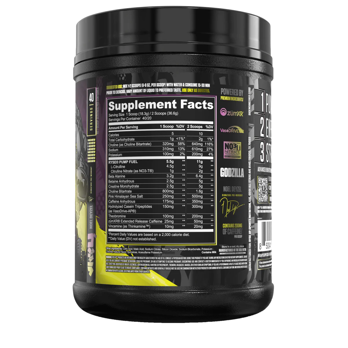 RYSE GODZILLA PRE-WORKOUT