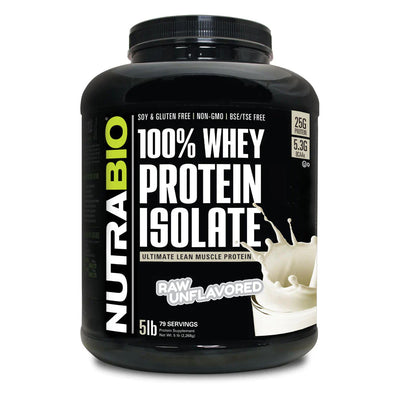 NUTRA BIO WHEY PROTEIN ISOLATE 5LB