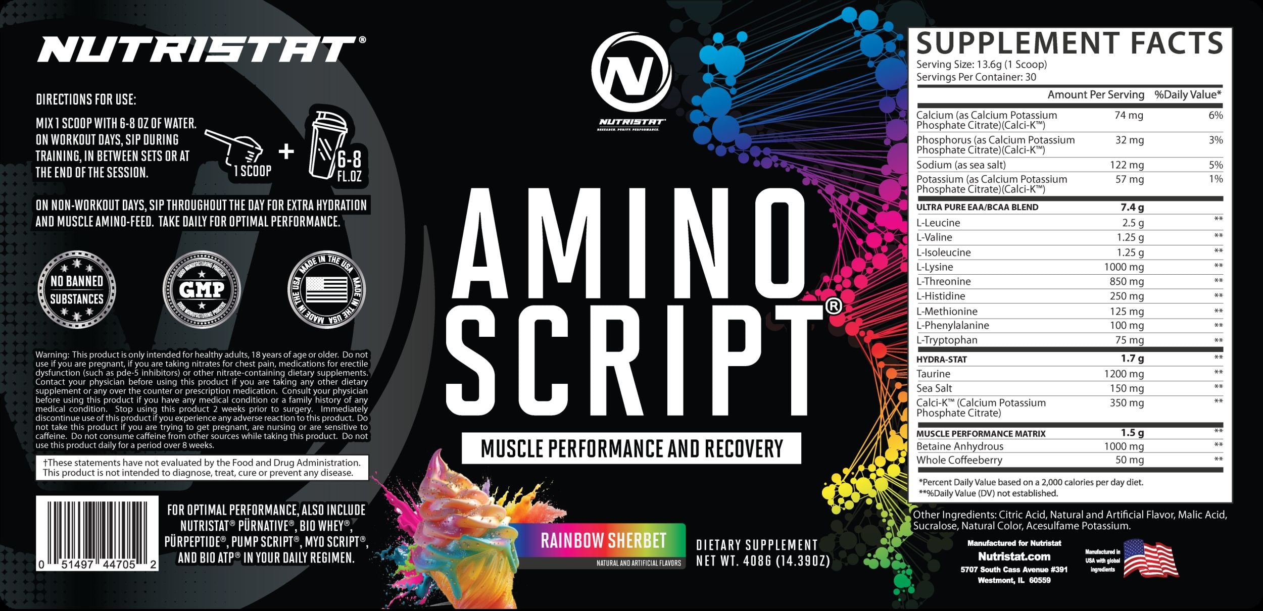 AMINO SCRIPT® performance and recovery
