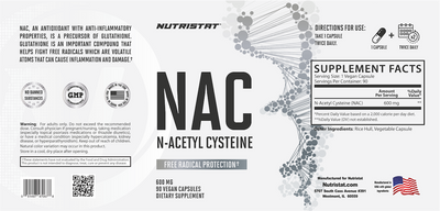 Nutristat N-Acetyl Cysteine