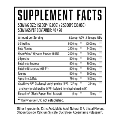 PUMP SERUM STIM FREE PRE-WORKOUT