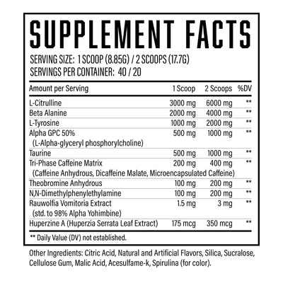 Wrecked Enraged High Stim Pre-Workout