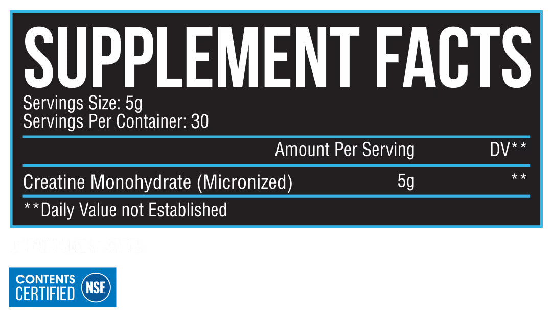 Inspired Creatine Monohydrate: INRx NSF Certified Creatine