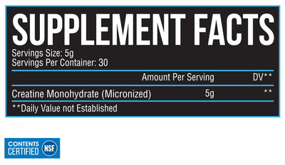 Inspired Creatine Monohydrate: INRx NSF Certified Creatine