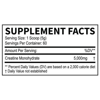 FRESH CREATINE MONOHYDRATE
