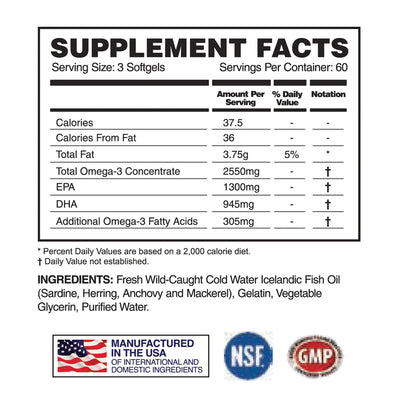 Apollon Omega Supreme - Omega 3 Fish Oil