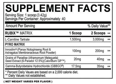 MYOBLOX RUBIX® CARNITINE THERMOGENIC