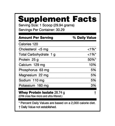 NUTRA BIO WHEY PROTEIN ISOLATE 2LB