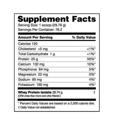 NUTRA BIO WHEY PROTEIN ISOLATE 5LB