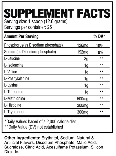 RAW EAA - ESSENTIAL AMINO ACIDS