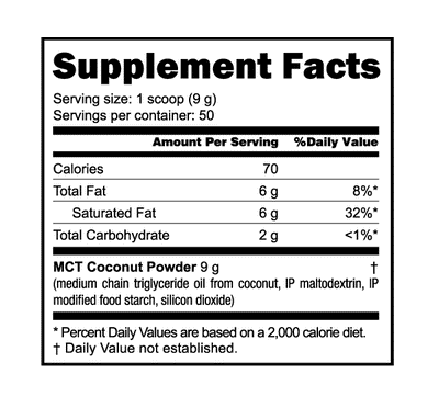 NUTRA BIO MCT POWDER (1Lb)