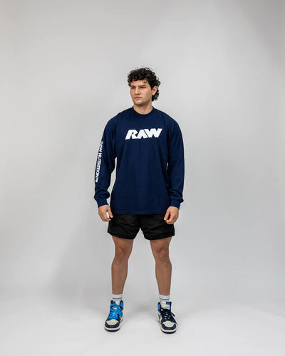 RAW NEW ERA LONG SLEEVE - BLUE