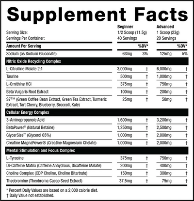 MUSCLE SPORT Rhino BLACK Preworkout V2
